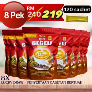 8 PACK KOPI GEGELI RM219